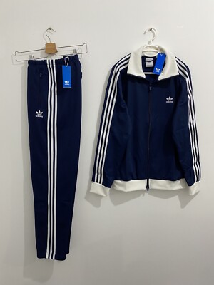 Adidas Originals Beckenbauer Tracksuit Night Indigo White Size XL