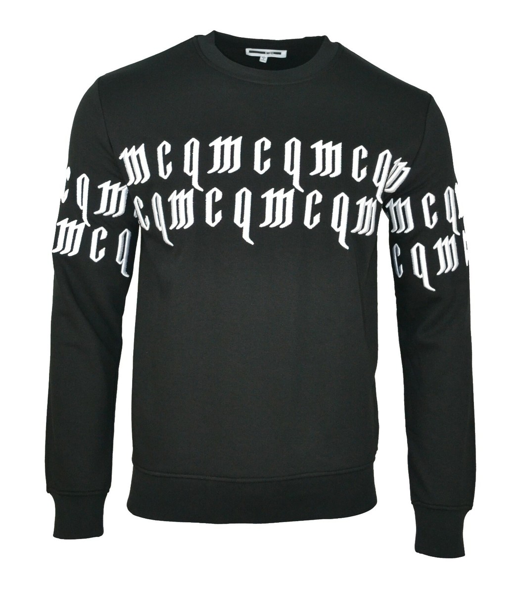 Alexander McQueen Sweatshirt McQ Men's Jumper Black & White