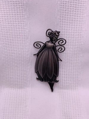 HMK CDS Hallmark Pewter Flower Fairy Brooch Pin Signed | eBay