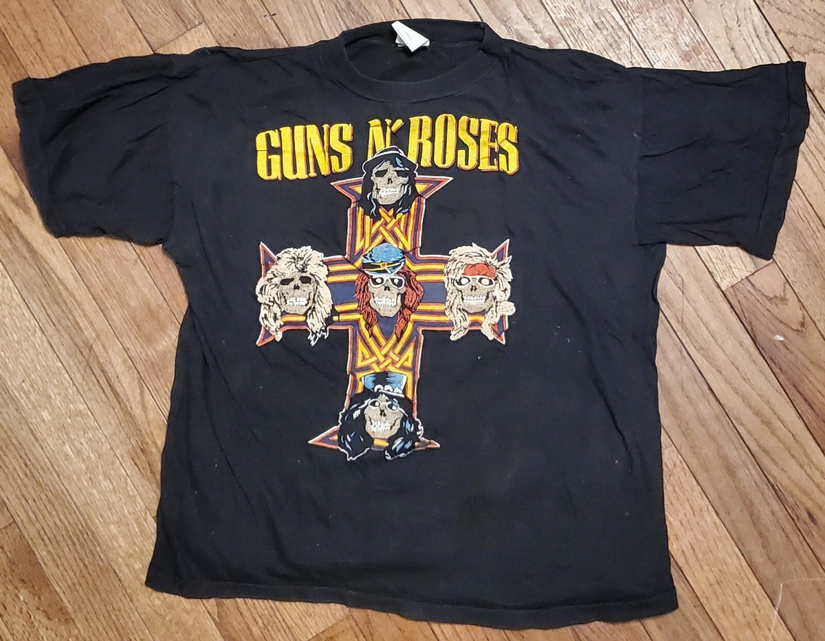 Vintage 80s Guns N Roses Appetite For Destruction T Shirt single