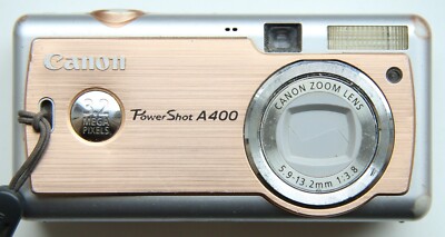 Canon PowerShot A400 3.2MP Compact Digital Camera Silver Bronze