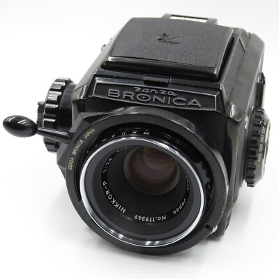 Zenza Bronica S2A Black 6x6 120 Film Camera with Nikkor-P 75/2.8