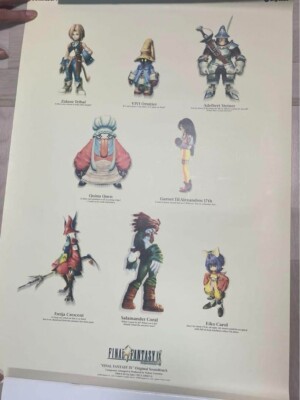 FINAL FANTASY IX Soundtrack 2000 Japan Original Promol Poster A2