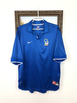 Vintage Nike Italy Home football shirt 1998 Soccer Jersey #18