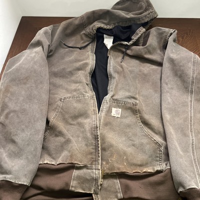 Vintage Carhartt Active Jacket J25 CHT Chestnut Brown Duck Thermal