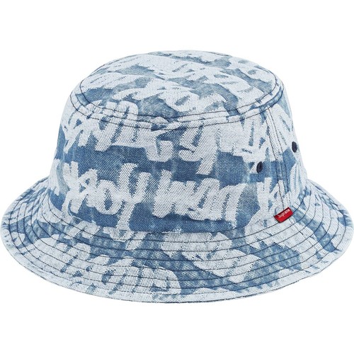 NWT Supreme Woven Pattern Box Logo Boonie Bucket Hat Beige Men's