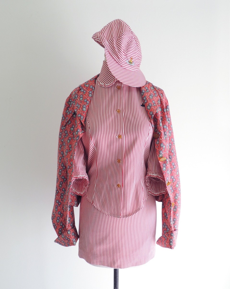 VIVIENNE WESTWOOD 1995 Erotic Zones Red & White stripe and floral