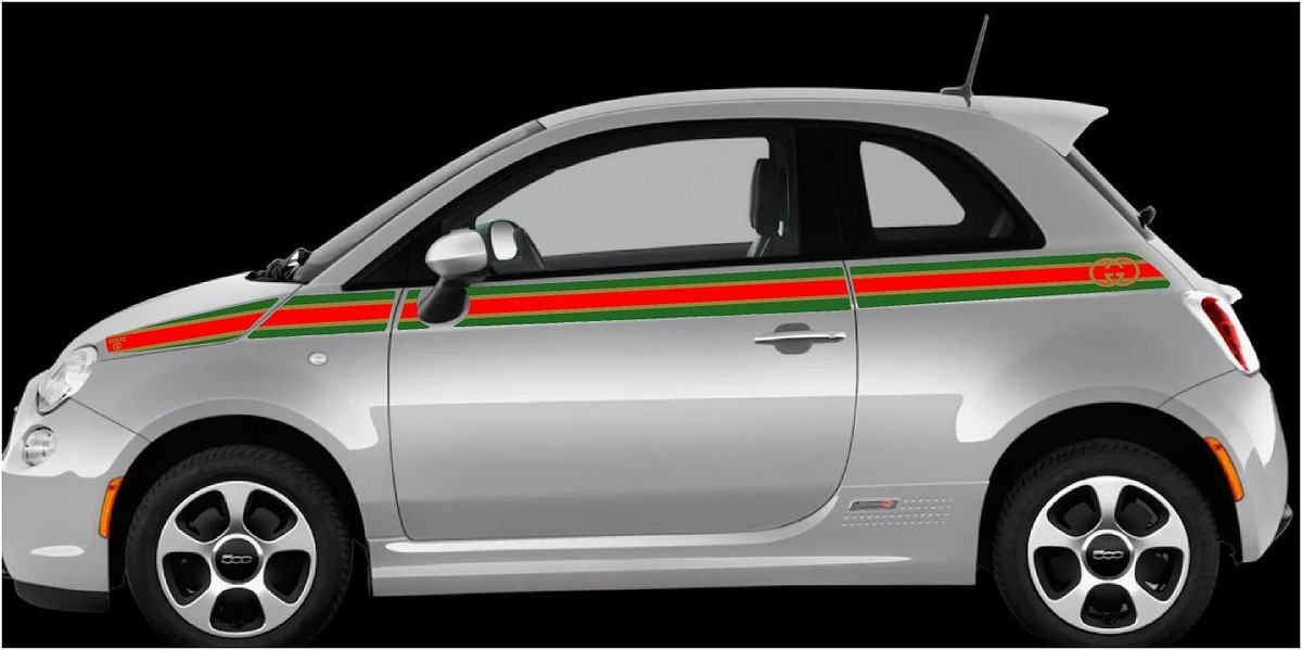 Fiat 500 SE5 ITALIAN GUCCI STRIPE VINYL GRAPHICS STICKERS