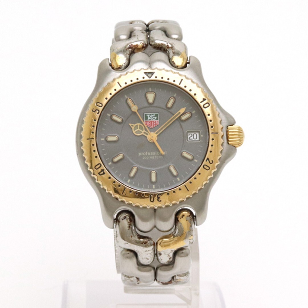 Tag Heuer Sel Wg1220-Ko Watch Men's Grey Round Date 34mm Quartz