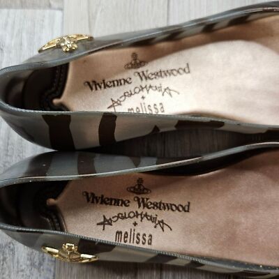 Melissa x Vivienne Westwood Anglomania Rubber Animal Print Flats