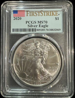 2020 Silver Eagle Walking Liberty PCGS 70 1 oz .999 Silver Coin | eBay