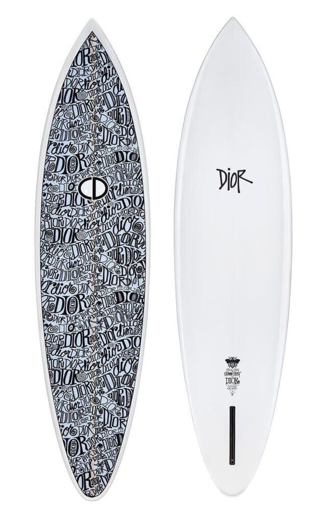 Dior Kim Jones Shawn Stussy 2020 Logo Surfboard Rare Limited