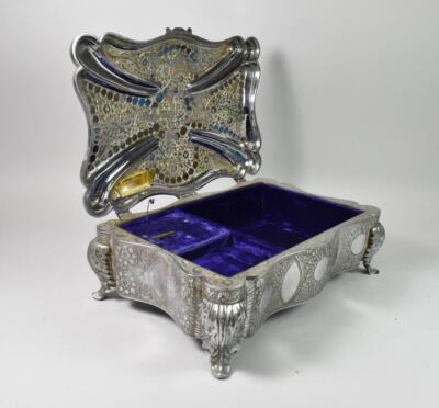 Vintage Fred Zimbalist Silver Music Box, Thorens Movement, Jewelry