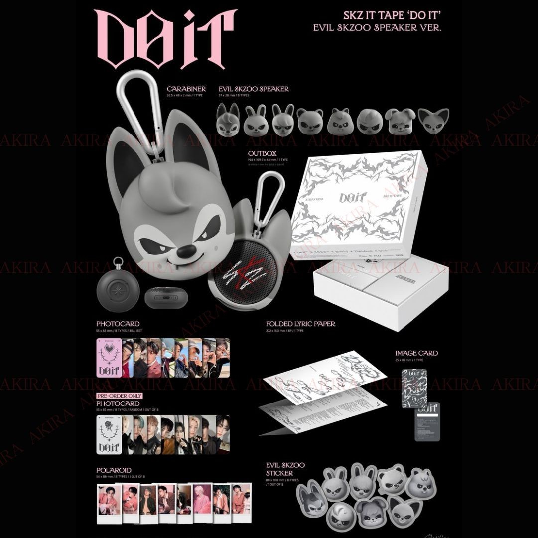 EVIL SKZOO SPEAKER ジニレット ヒョンジン &トレカ STRAY KIDS SKZ IT
