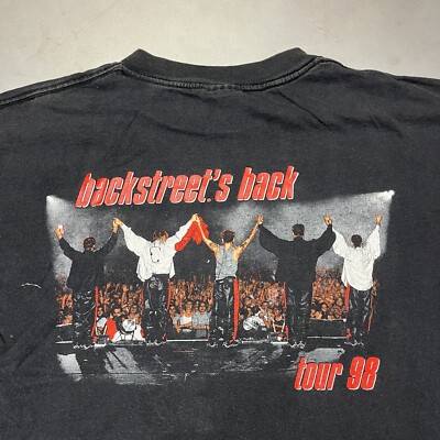 Vintage Backstreet Boys 98 Tour Boy Band T Shirt Large | eBay