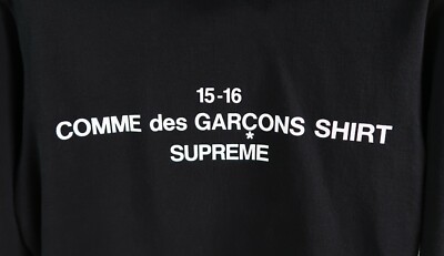 Supreme Comme Des Garcons Shirt Hooded Sweatshirt cdg black box