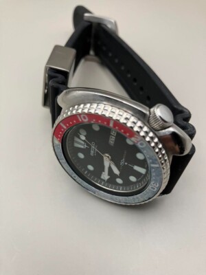 Seiko 6309-7040 Turtle Pepsi Vintage Diver, Blue Dial, Rare, 1970s