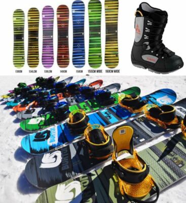 Burton 140-160CM Snowboard Package Bindings Boots ALL Sizes LTR