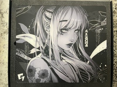 GLSSWRKS Kazemi Premium Glass Mousepad Dark 490x420mm JP Limited