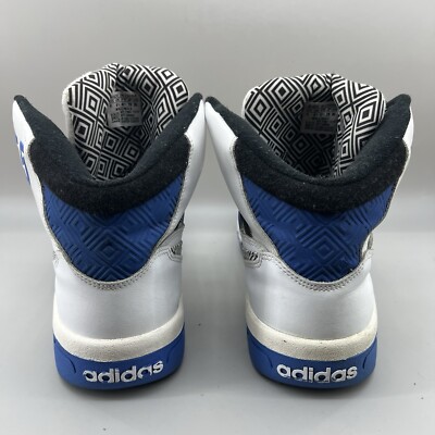 Adidas Dikembe Mutombo Shoes Royal Men's Size 9 White Blue