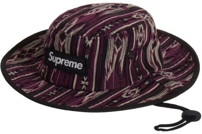 Supreme Woven Pattern Boonie Purple, NEW, FW22, Size S/M, IN-Bag W
