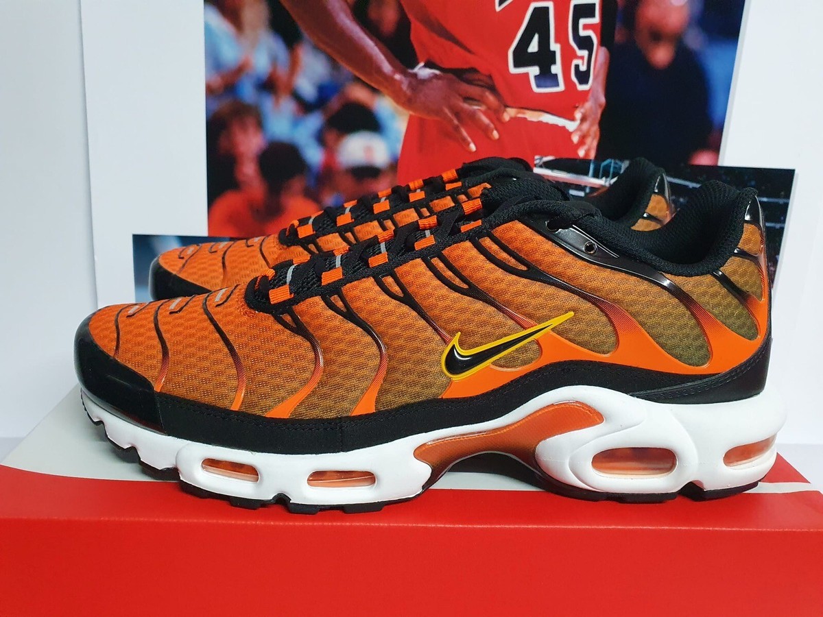 Nike Air Max Plus TN Safety Orange Black Men's UK 10 EUR 45