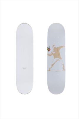Sync. Banksy Flower Bomber Skateboard Deck H82cm x W20.5cm Japan