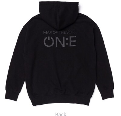 In Hand Official BTS MAP OF THE SOUL ON:E Concert ZIP-UP HOODIE