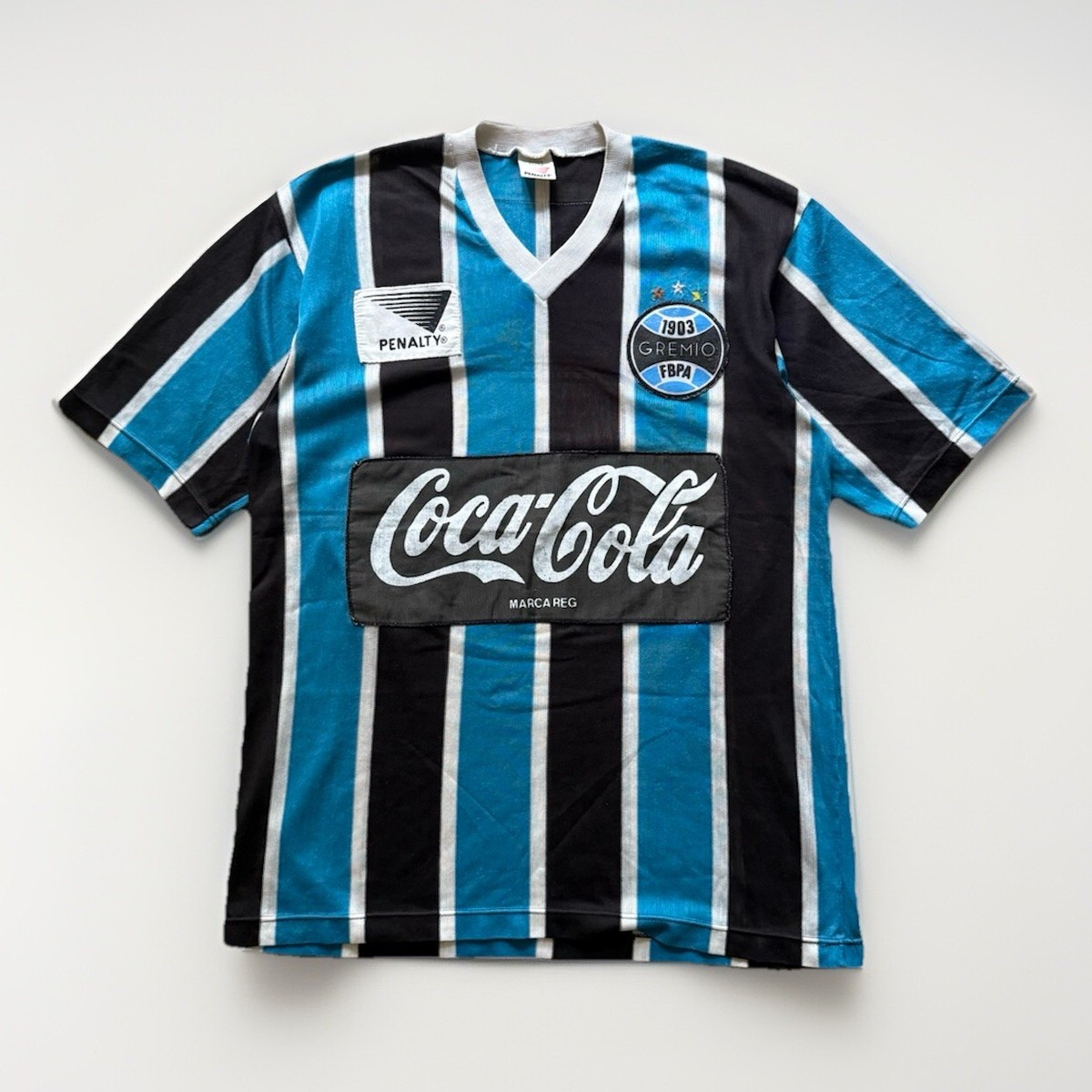 Vintage 1990-92 Gremio Soccer Home Renner #6 Jersey Mens Penalty L