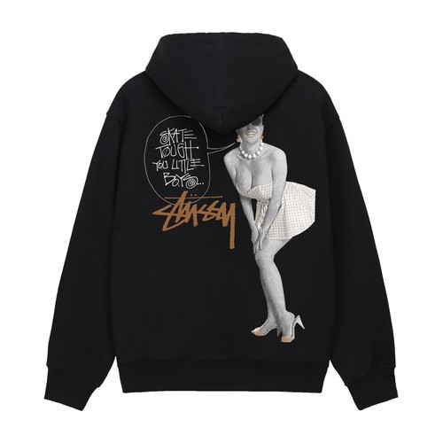 NEW Stussy X Our Legacy Work Shop Pigment Dyed Hoodie Black Size