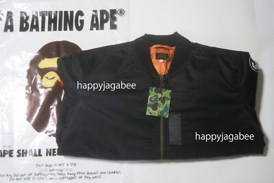 A BATHING APE Men's SHARK MA-1 JACKET 1K70141003 b | eBay