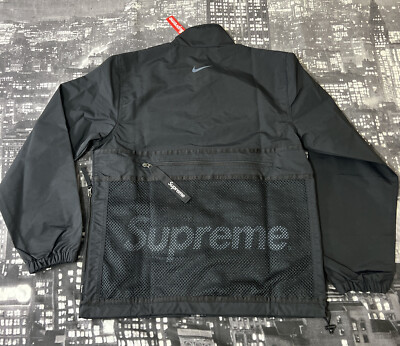 Supreme Nike Trail Running Jacket!!Black! FW17!!!Size Small!!Super