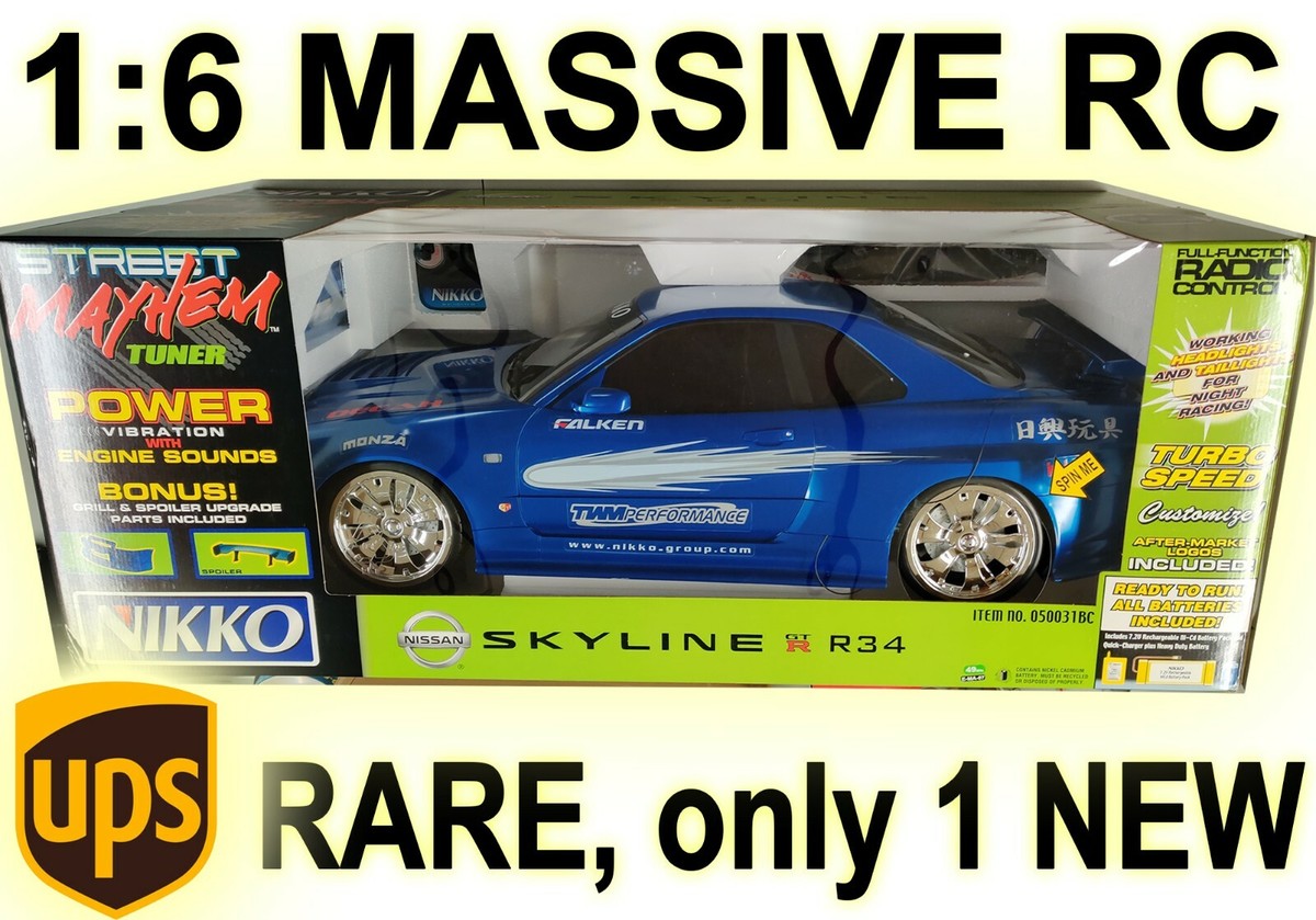 Nib Nissan Super Skyline Rc Car 1:6 1/6 Scale Huge Nikko RC only