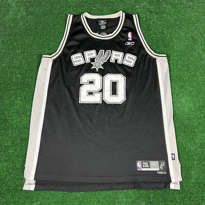 Vintage Reebok San Antonio Spurs Manu Ginobili #20 Jersey Men 2XL