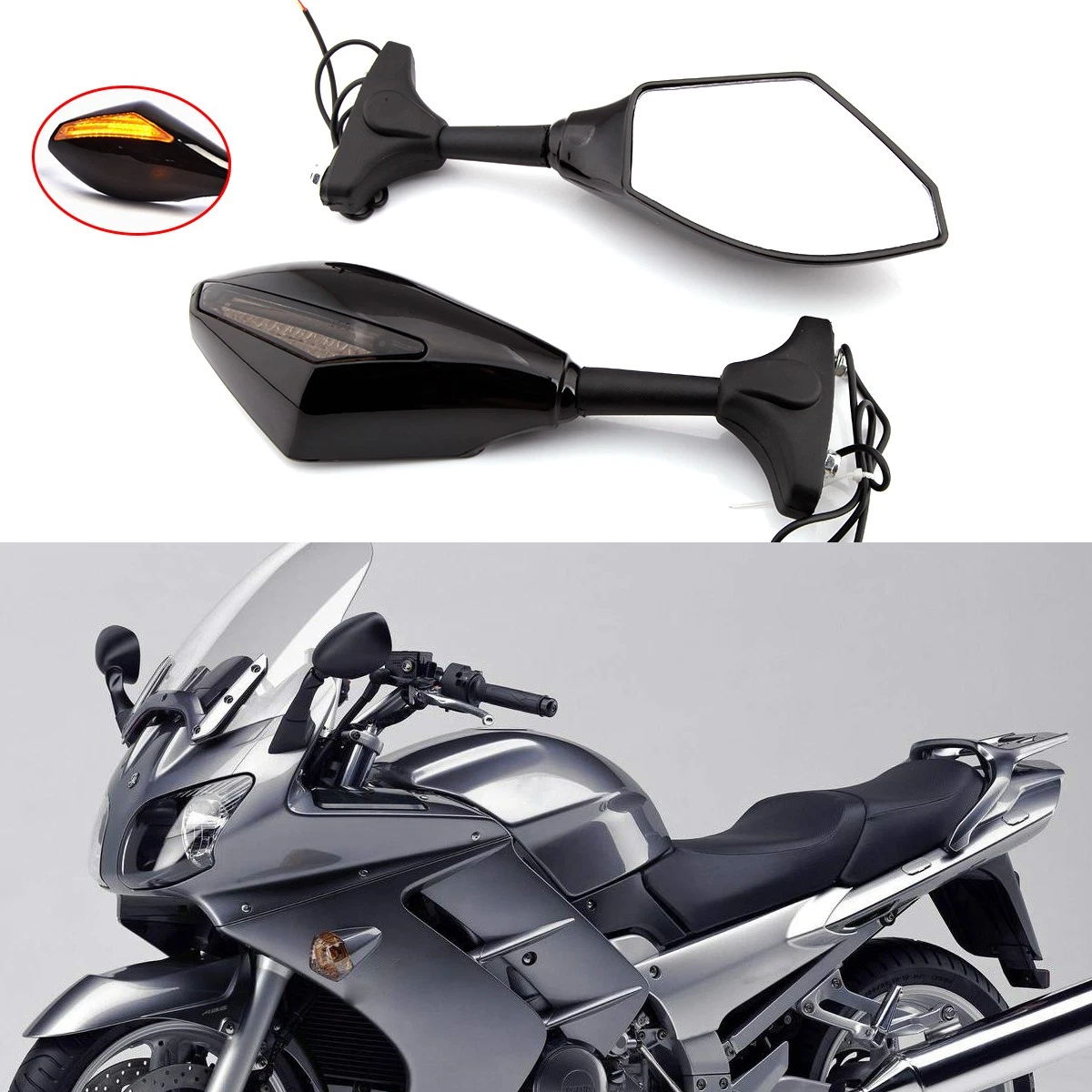 Motorcycle & Scooter Mirror Assemblies for Yamaha FJR1300 for sale
