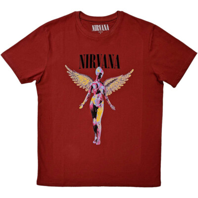 Nirvana - Kurt Cobain - In Utero - Red t-shirt | eBay