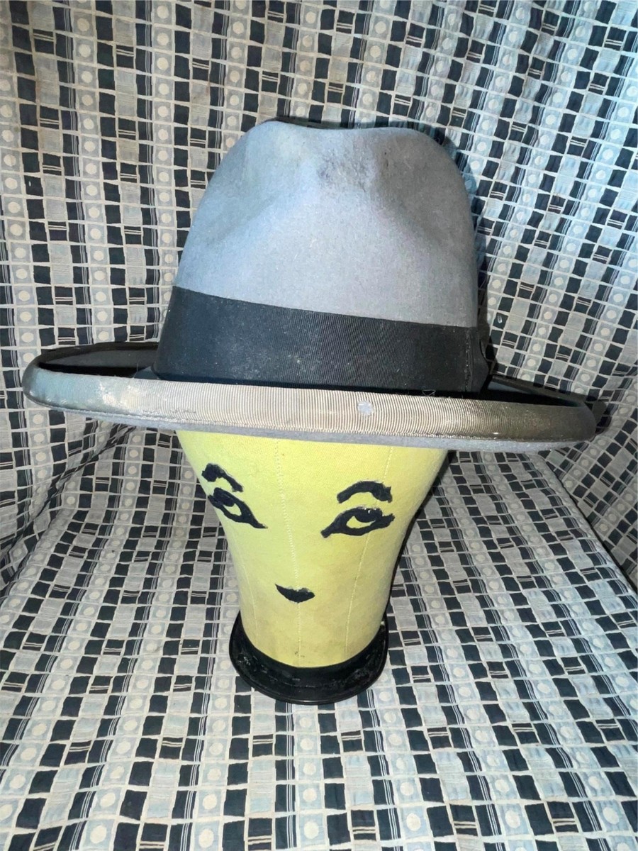 VTG 40S 50S MENS 7 ROYAL DE LUXE STETSON ST REGIS GRAY FEDORA