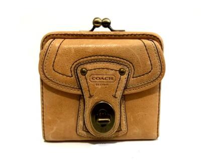 NEW COACH LTD ED LEGACY TURNLOCK CAMEL TAN FRENCH FRAMED PURSE BAG