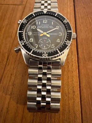 SEIKO Avenue 8M26-6000 Dancing Hands Quartz Watch 35mm Black Dial