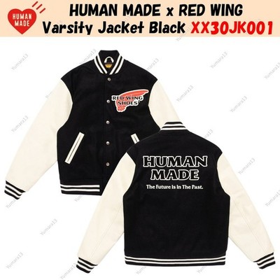 HUMAN MADE x RED WING Varsity Jacket Black XX30JK001 | eBay