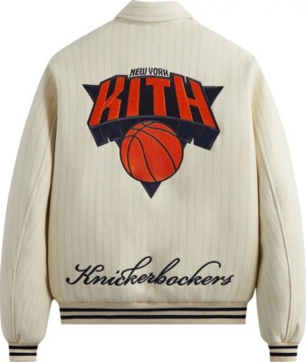 🔥RARE🔥Kith for the New York Knicks Wool Collared Varsity Jacket