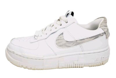 Nike Air Force 1 Pixel SE Zebra Women's Size 6 Shoes White Black