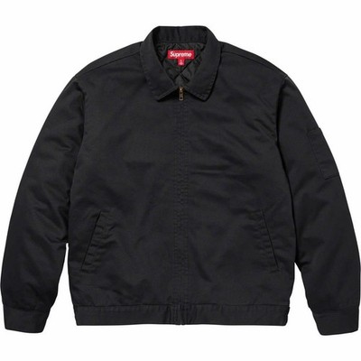 Supreme x H. R. Giger Embroidered Quilted Work Jacket Size M Black