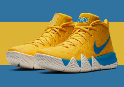 Nike Kyrie 4 Kix Yellow Blue Size 8. BV0425-700 jordan kobe | eBay