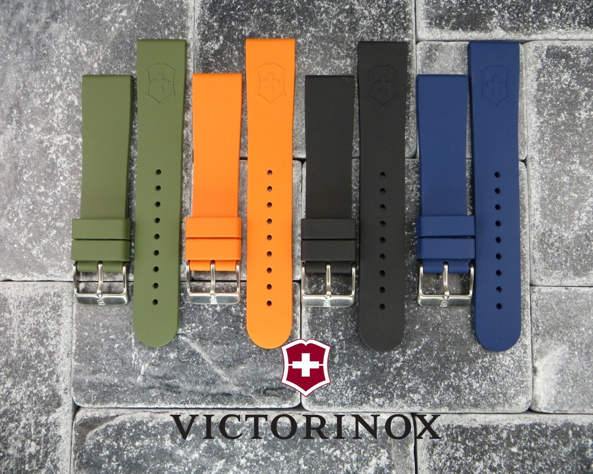 Victorinox Swiss Army Rubber Strap Black Maverick Diver Watch Band
