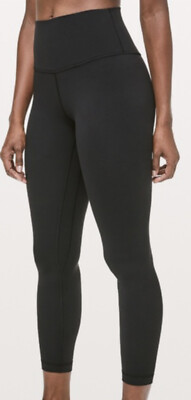 Lululemon Align 2 25” Wunder Under High Rise Black Teal Legging