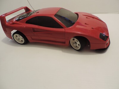 TAMIYA 1/12 SCALE FERRARI F40 RC MODEL CAR WITH REMOTE USED AS IS