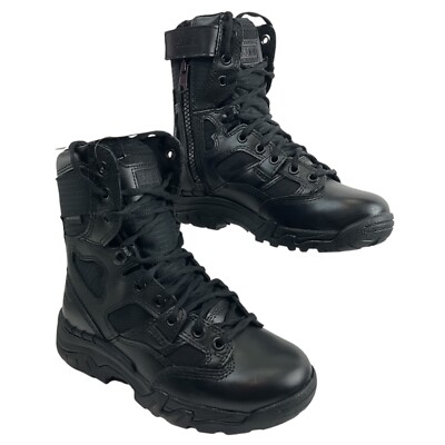 5.11 Tactical Boot Mens Sz 4 Womens Sz 6 Black Taclite 8in Side