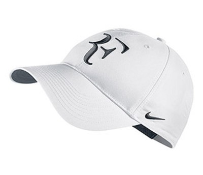 NEW Nike Hybrid RF Roger Federer Hat 371202-106 White / Black Cap