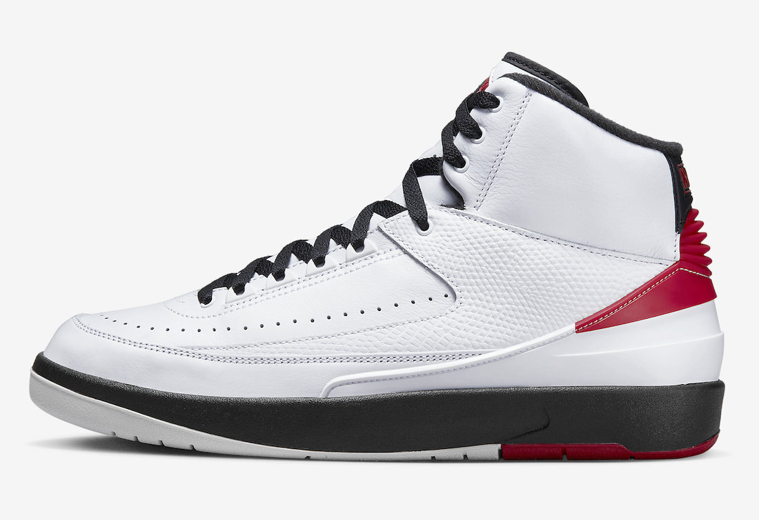 Nike Air Jordan 2 Retro White Varsity Red Black DX2454-106 Men's